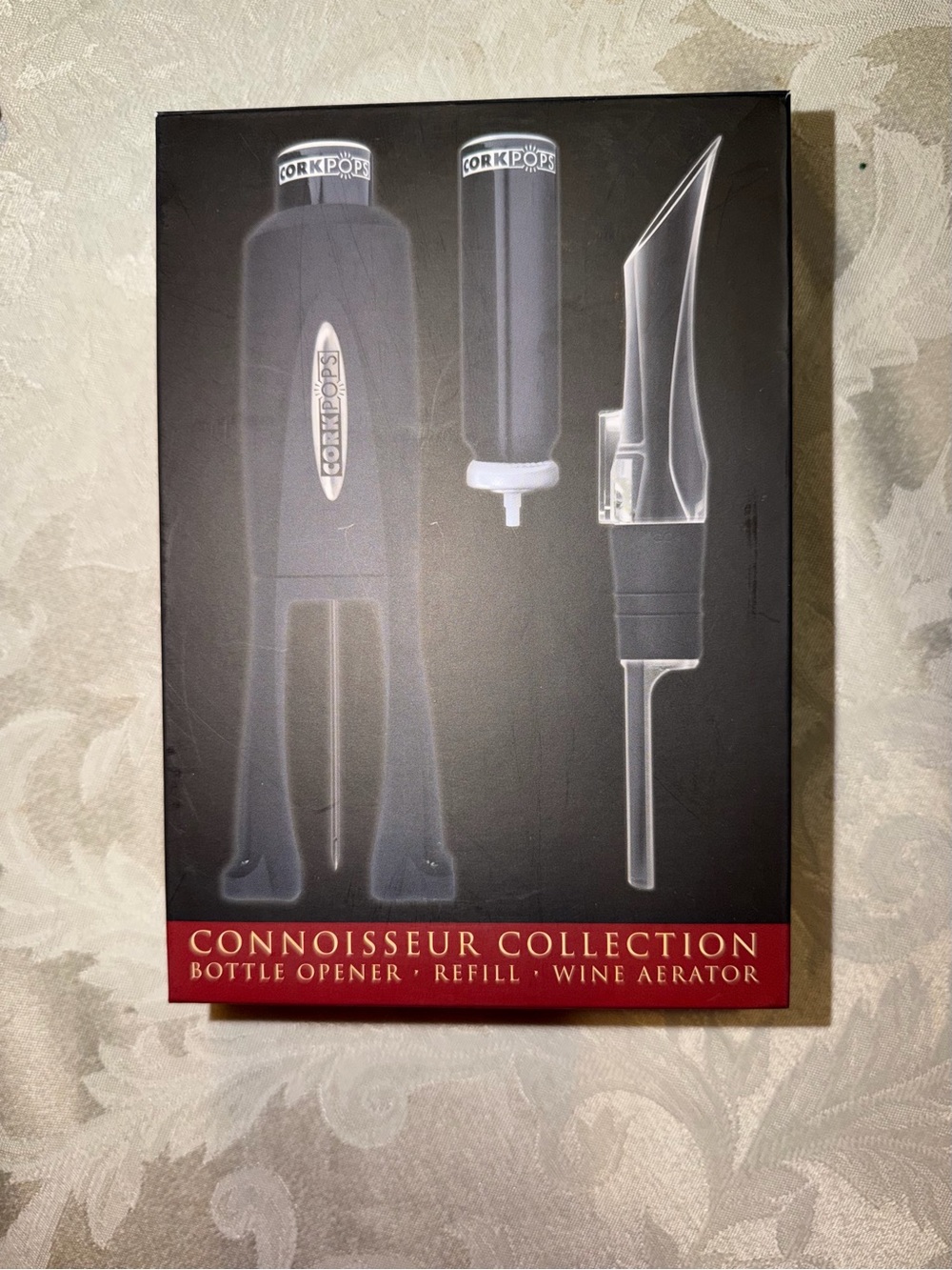 NEW! Cork Pops Connoisseur Collection Wine Opener Set